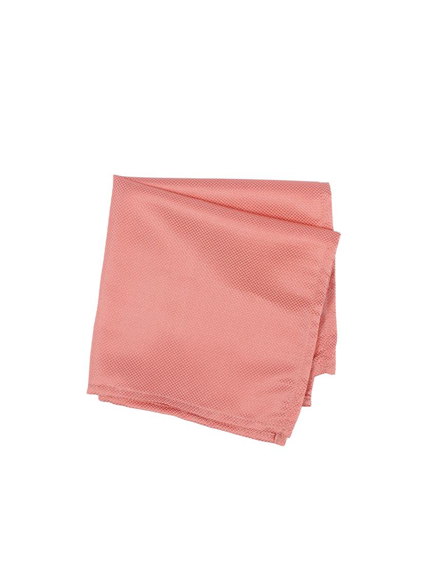 pink polyester tie and pocket square combo - 16178658 - Zoom Image - 3