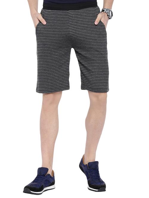 grey striped shorts - 16178736 - Standard Image - 1