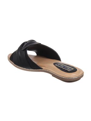 black slip on sandals - 16179059 - Standard Image - 3