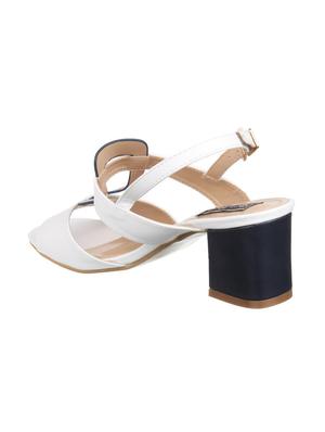 white back strap sandals - 16179088 - Standard Image - 3
