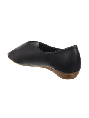 black slip on sandals - 16179109 - Standard Image - 3