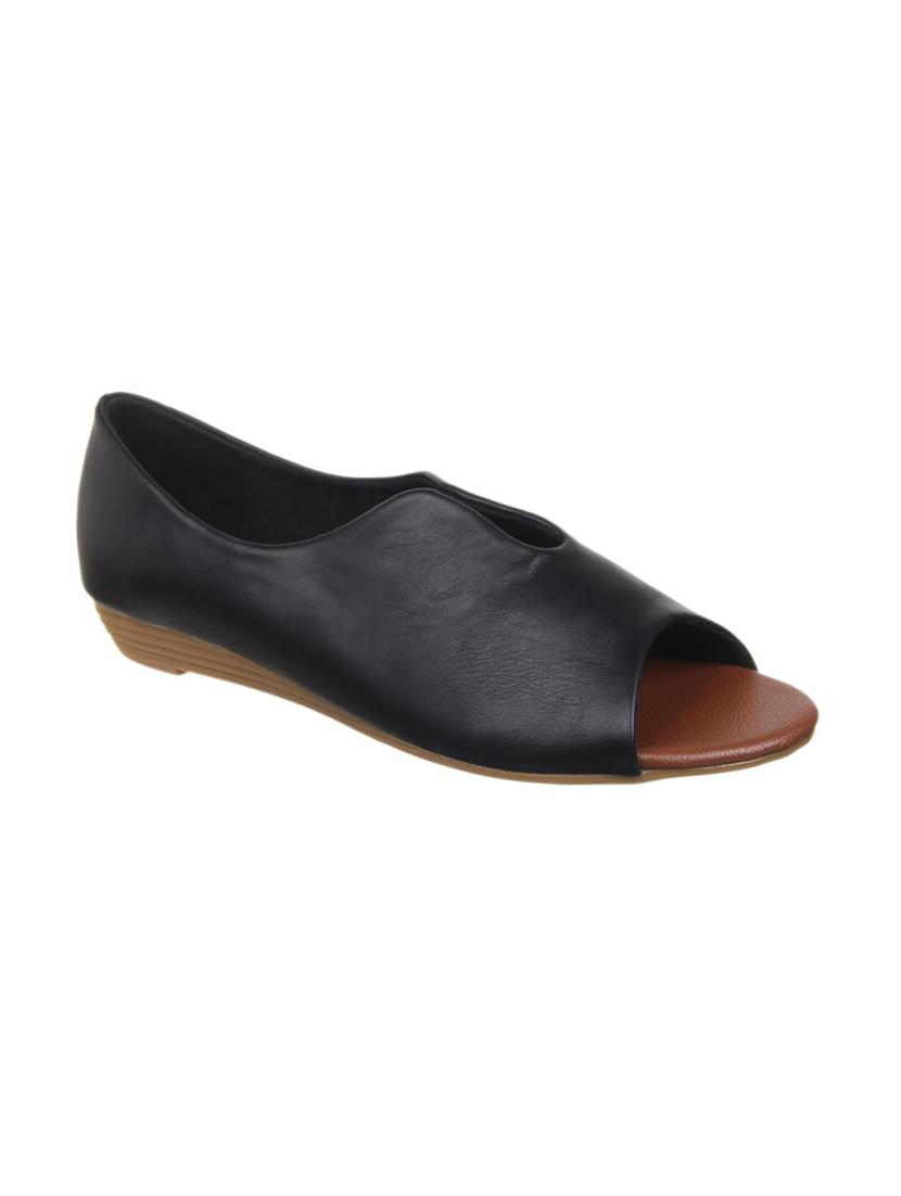 black slip on sandals - 16179109 - Zoom Image - 1