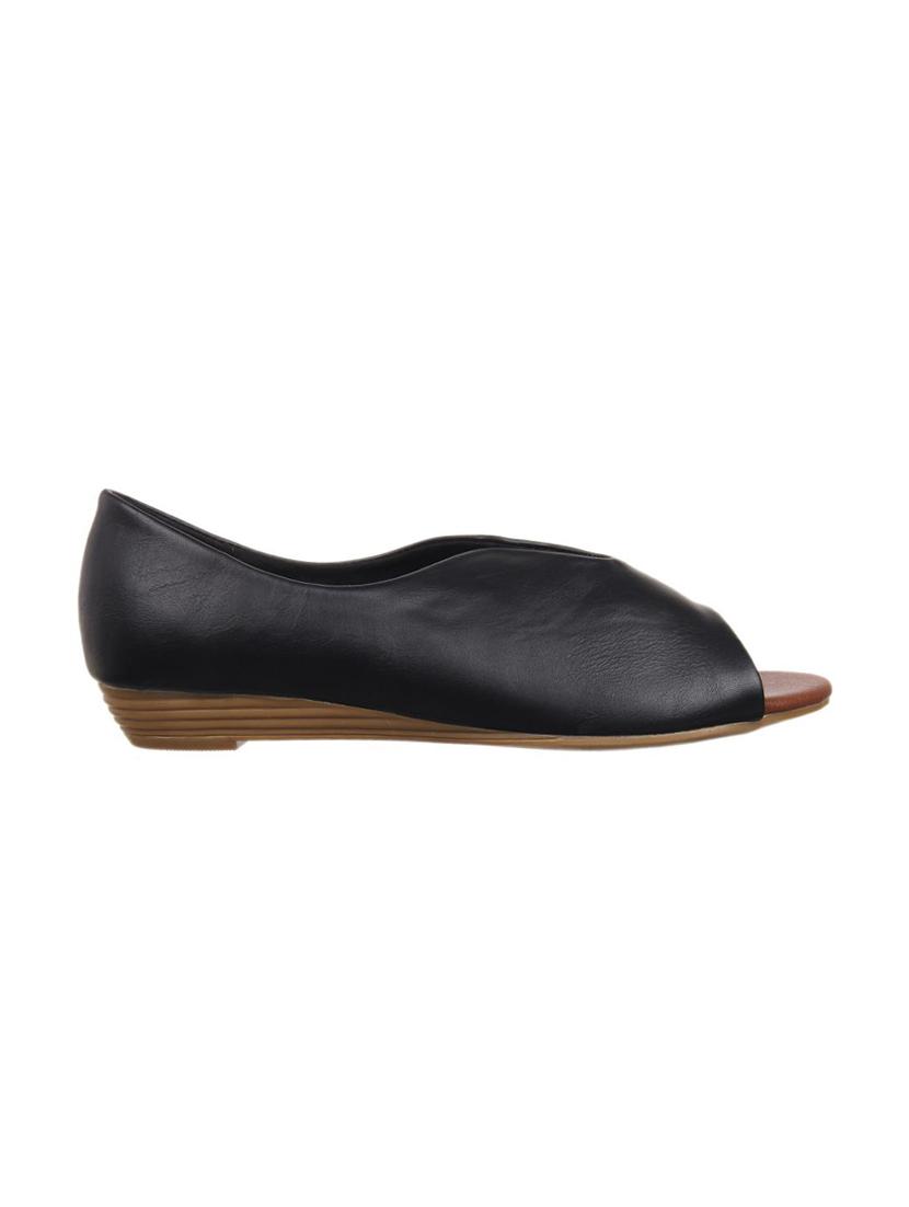 black slip on sandals - 16179109 - Zoom Image - 2
