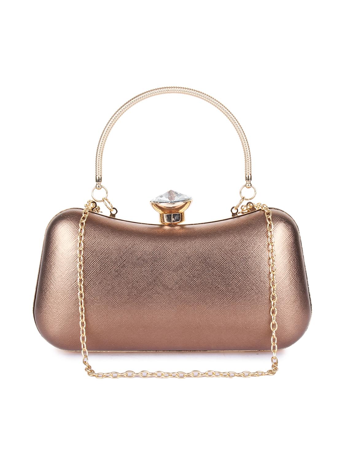 rose gold shimmer ethnic clutch - 16179769 - Zoom Image - 1