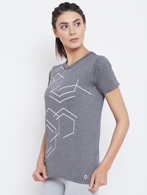 round neckline short sleeved top - 16180735 - Standard Image - 2