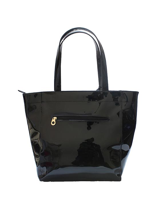 black leatherette (pu) regular handbag - 16183821 - Zoom Image - 2