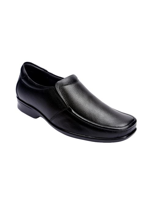 black leather slipons - 16183906 - Standard Image - 1