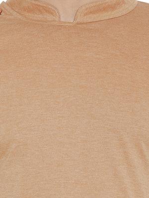 beige cotton asymmetric kurta - 16184131 - Standard Image - 5