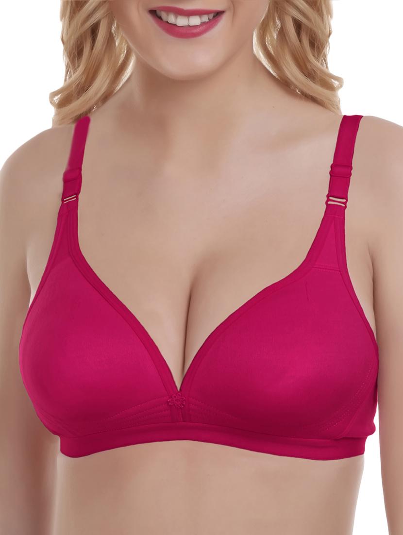 floral patch solid bra - 16184411 - Zoom Image - 1