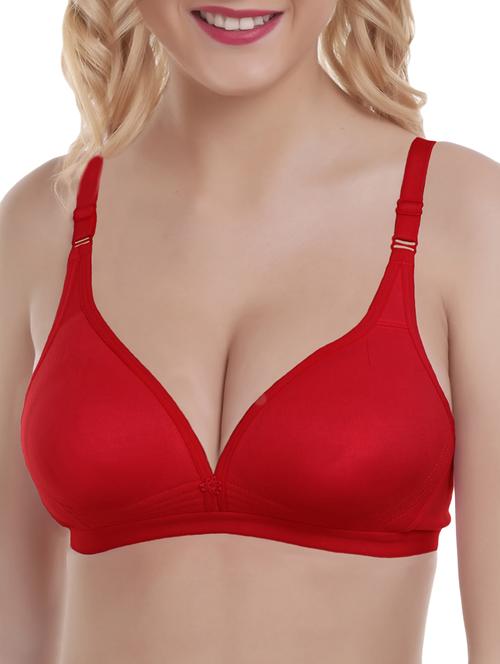 floral patch solid bra - 16184413 - Standard Image - 1