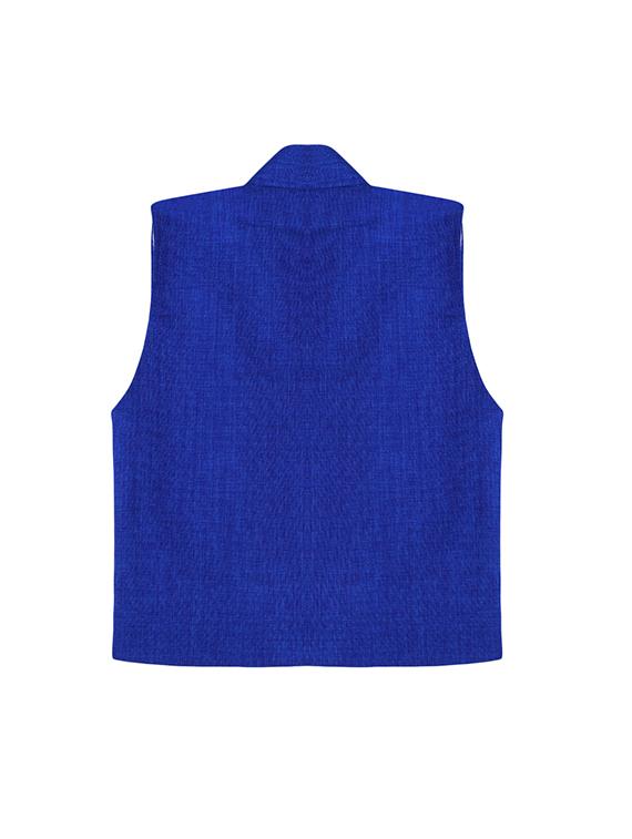 blue jute waistcoat - 16184674 - Zoom Image - 2