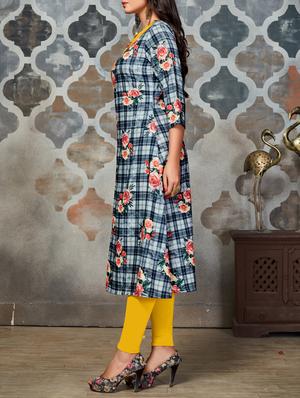 floral a-line kurta - 16185711 - Standard Image - 2