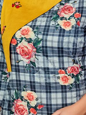 floral a-line kurta - 16185711 - Standard Image - 4