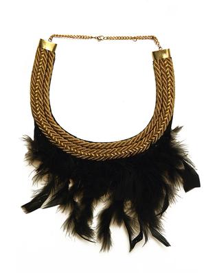 black metal statement necklace - 16185771 - Standard Image - 2