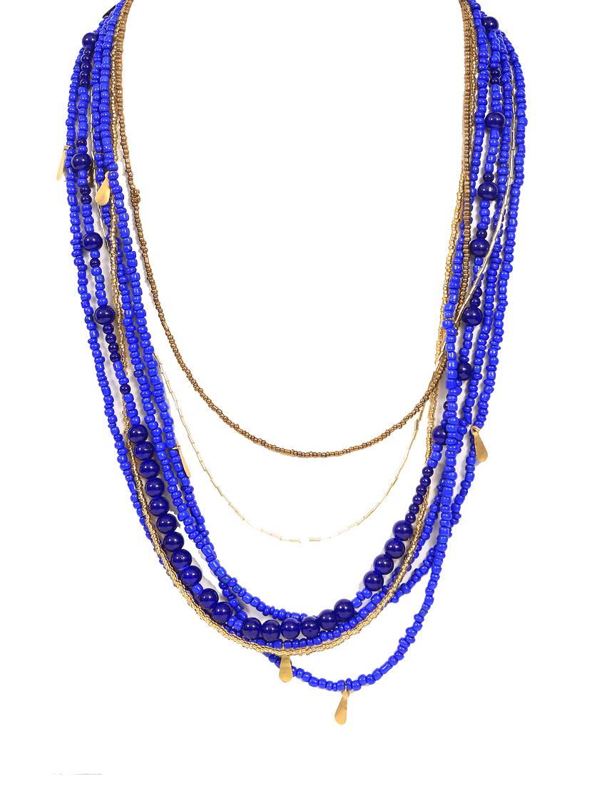 blue crystal statement necklace - 16185783 - Zoom Image - 2