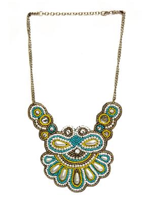 multi colored crystal statement necklace - 16185786 - Standard Image - 2