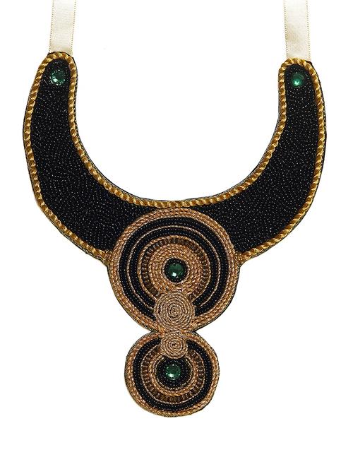 black crystal statement necklace - 16185793 - Very Small Image - 1