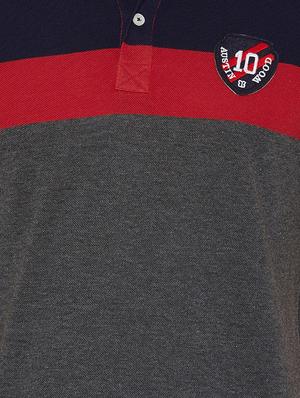 grey striped polo t-shirt - 16186189 - Standard Image - 4