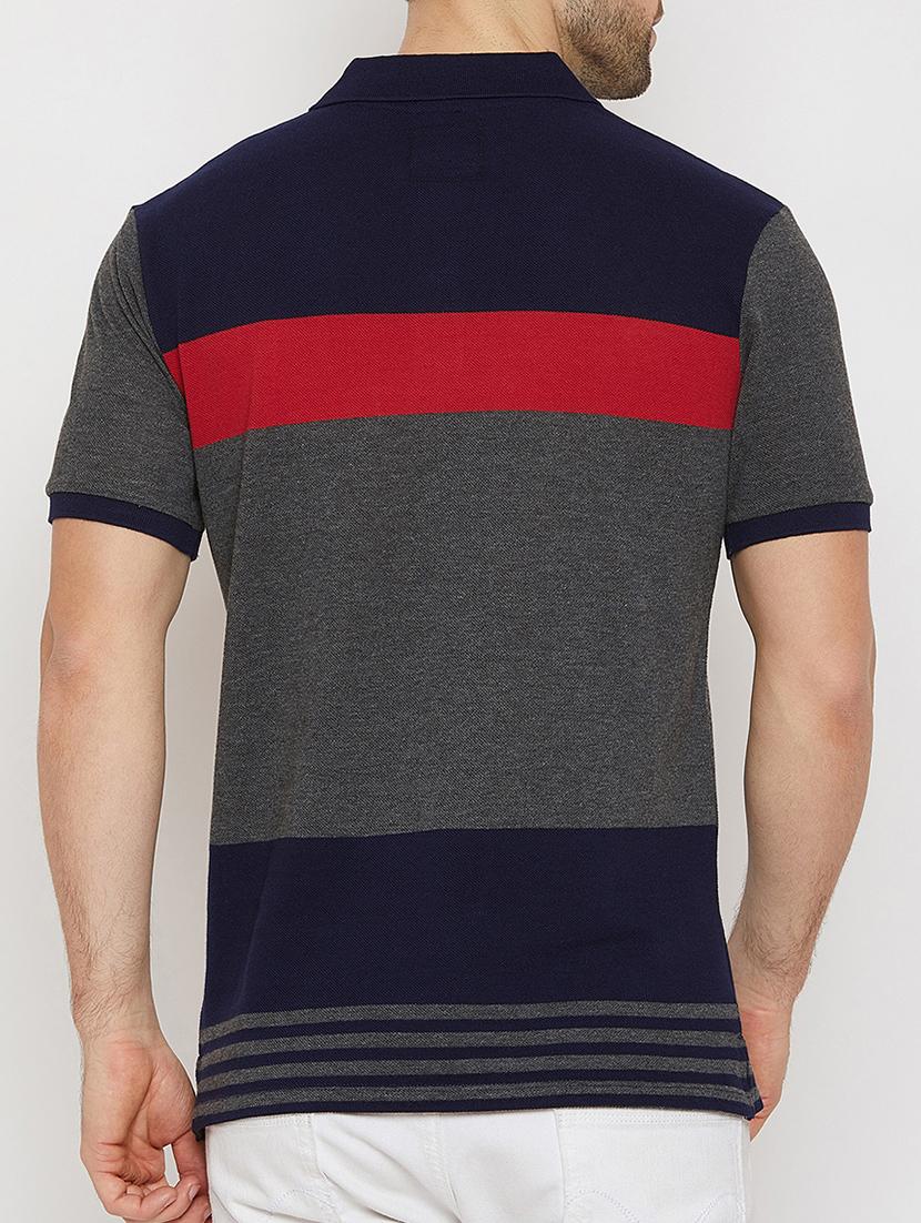 grey striped polo t-shirt - 16186189 - Zoom Image - 3