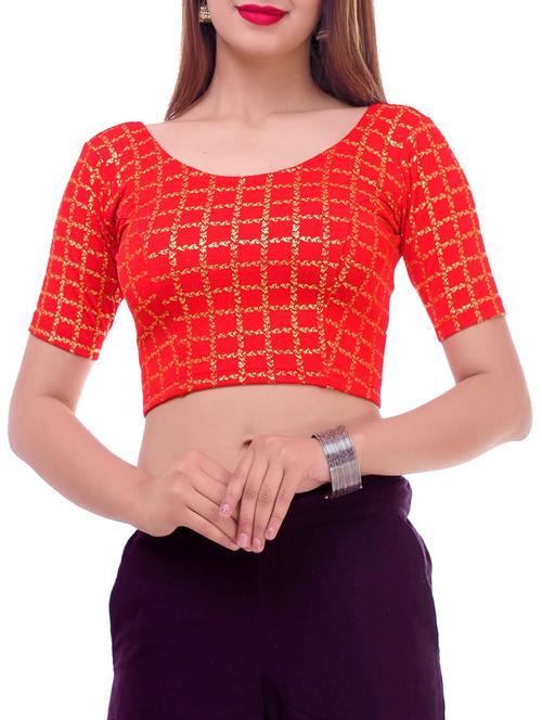 Foil printed blouse - 16186803 - Standard Image - 1
