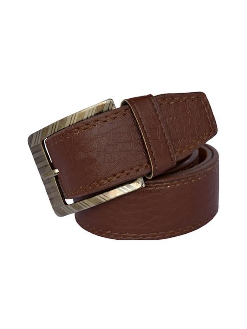 brown leatherette belt - 16187001 - Very Small Image - 1