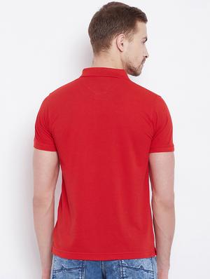 red solid polo tshirt - 16187521 - Standard Image - 3