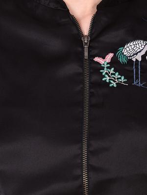 embroidered zip up jacket - 16187541 - Standard Image - 4
