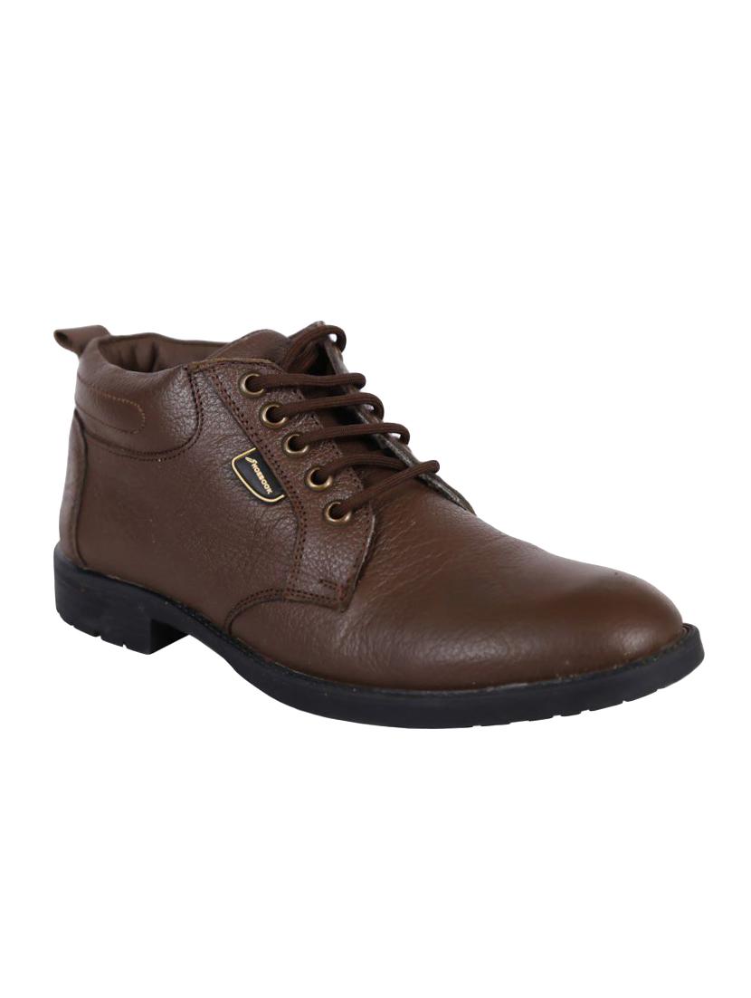 brown leather lace-up derbys - 16187593 - Zoom Image - 1