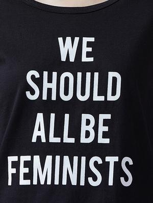 ruffle trim slogan print tee - 16187618 - Standard Image - 4
