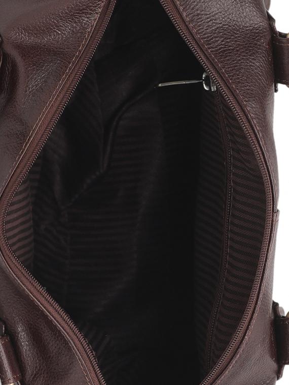 brown leather regular handbag - 16187747 - Zoom Image - 3