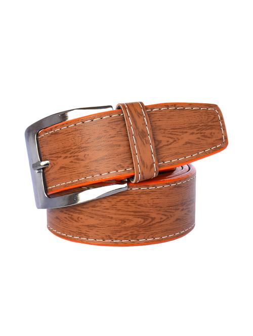brown leatherette belt - 16187914 - Standard Image - 1