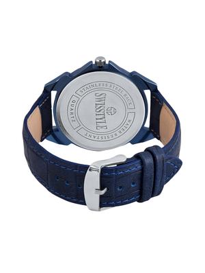 round dial analog watch-(ss-gr097-blu-blu) - 16189672 - Standard Image - 3
