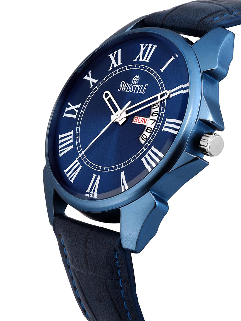 round dial analog watch-(ss-gr097-blu-blu) - 16189672 - Zoom Image - 2