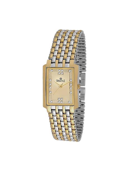 metal strap analog watch (ss-gsq5000-gld-ch) - 16189681 - Standard Image - 1