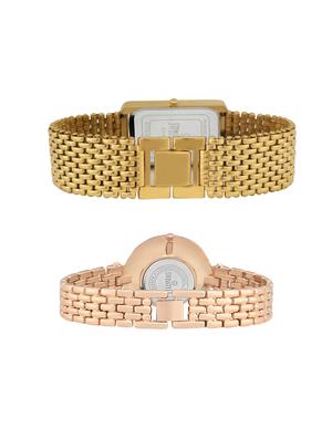 set of 2 round dial analog couple watch - 16189688 - Standard Image - 2