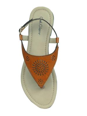 tan back strap sandals - 16189892 - Standard Image - 4