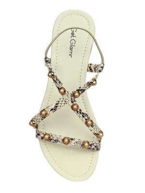 beige back strap sandals - 16189897 - Standard Image - 4