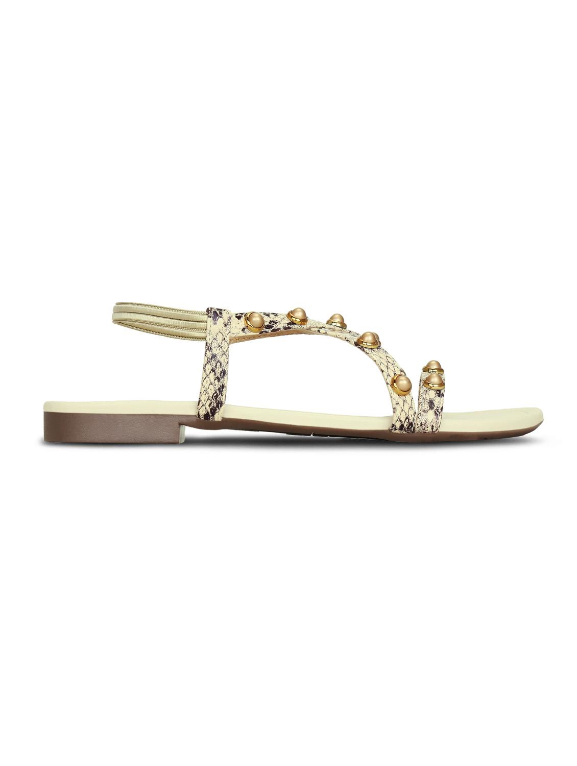 beige back strap sandals - 16189897 - Zoom Image - 2