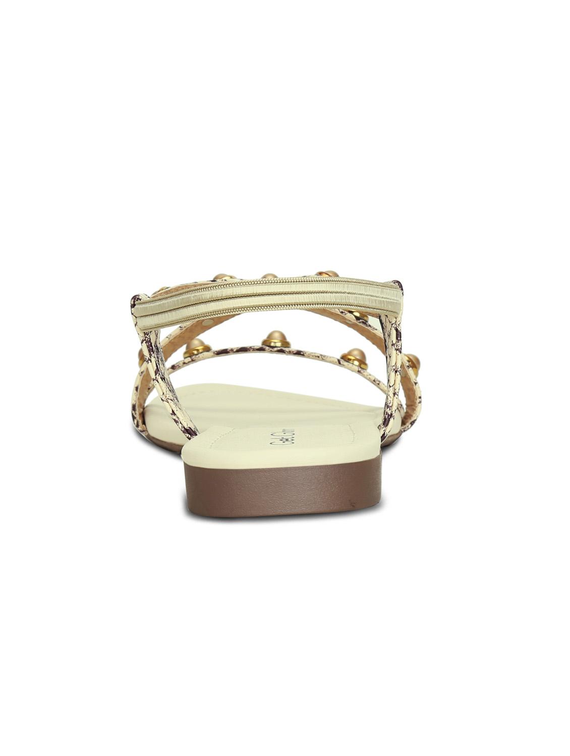 beige back strap sandals - 16189897 - Zoom Image - 3