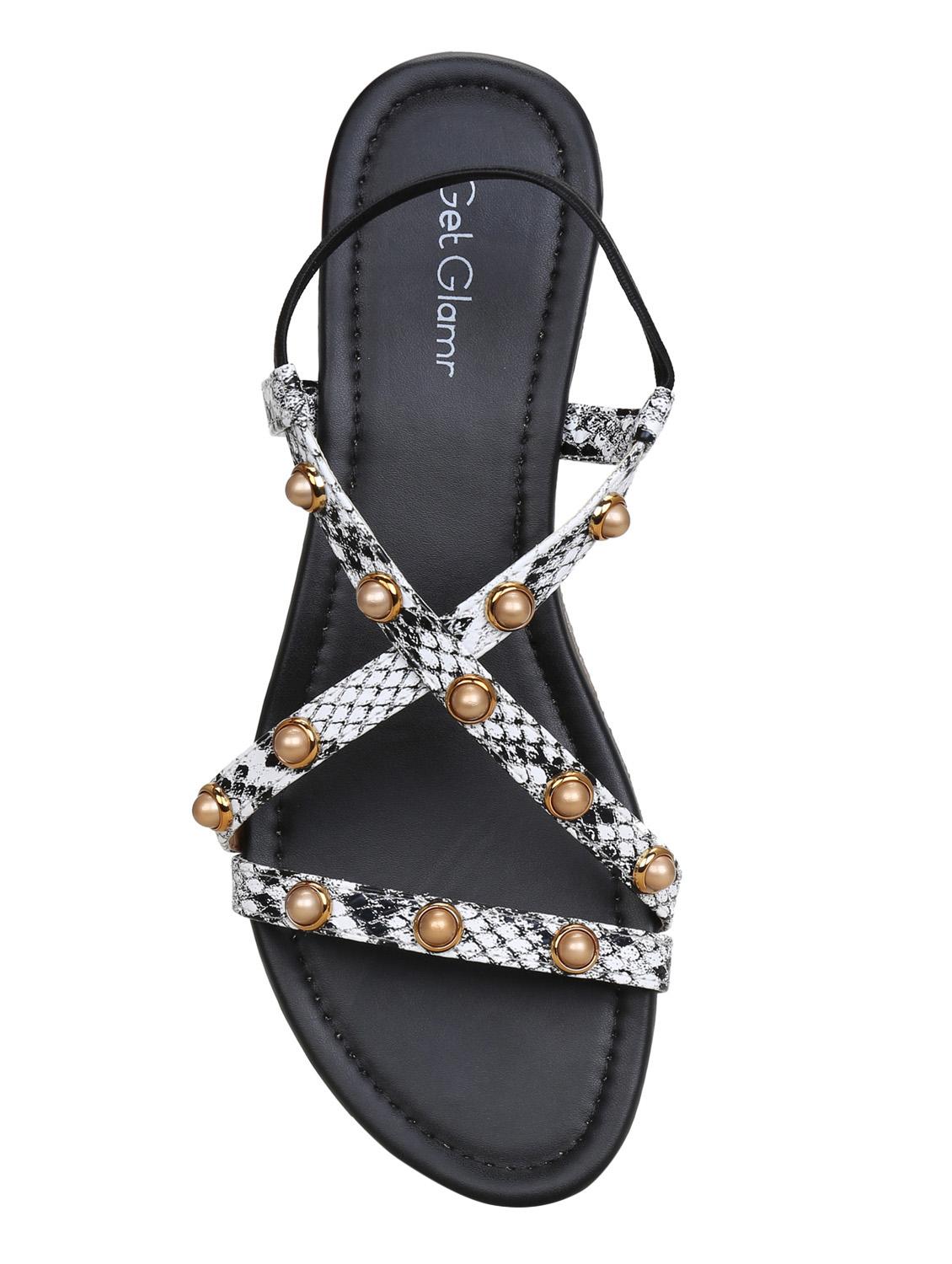 black back strap sandals - 16189898 - Zoom Image - 4