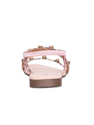 pink back strap sandals - 16189899 - Standard Image - 3