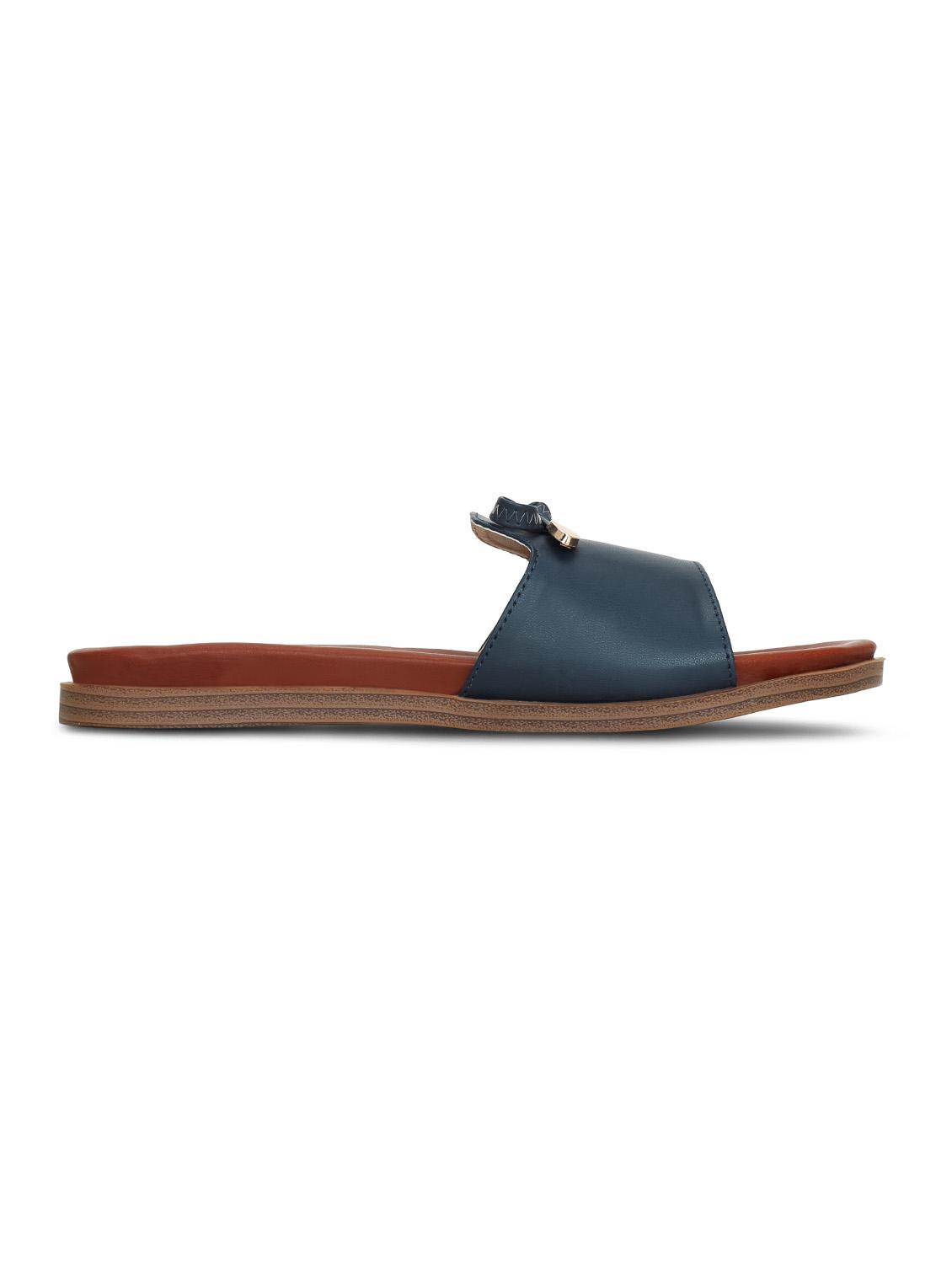 navy slip on sandals - 16189905 - Zoom Image - 2