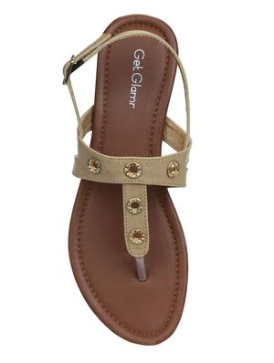 brown back strap sandals - 16189907 - Standard Image - 4
