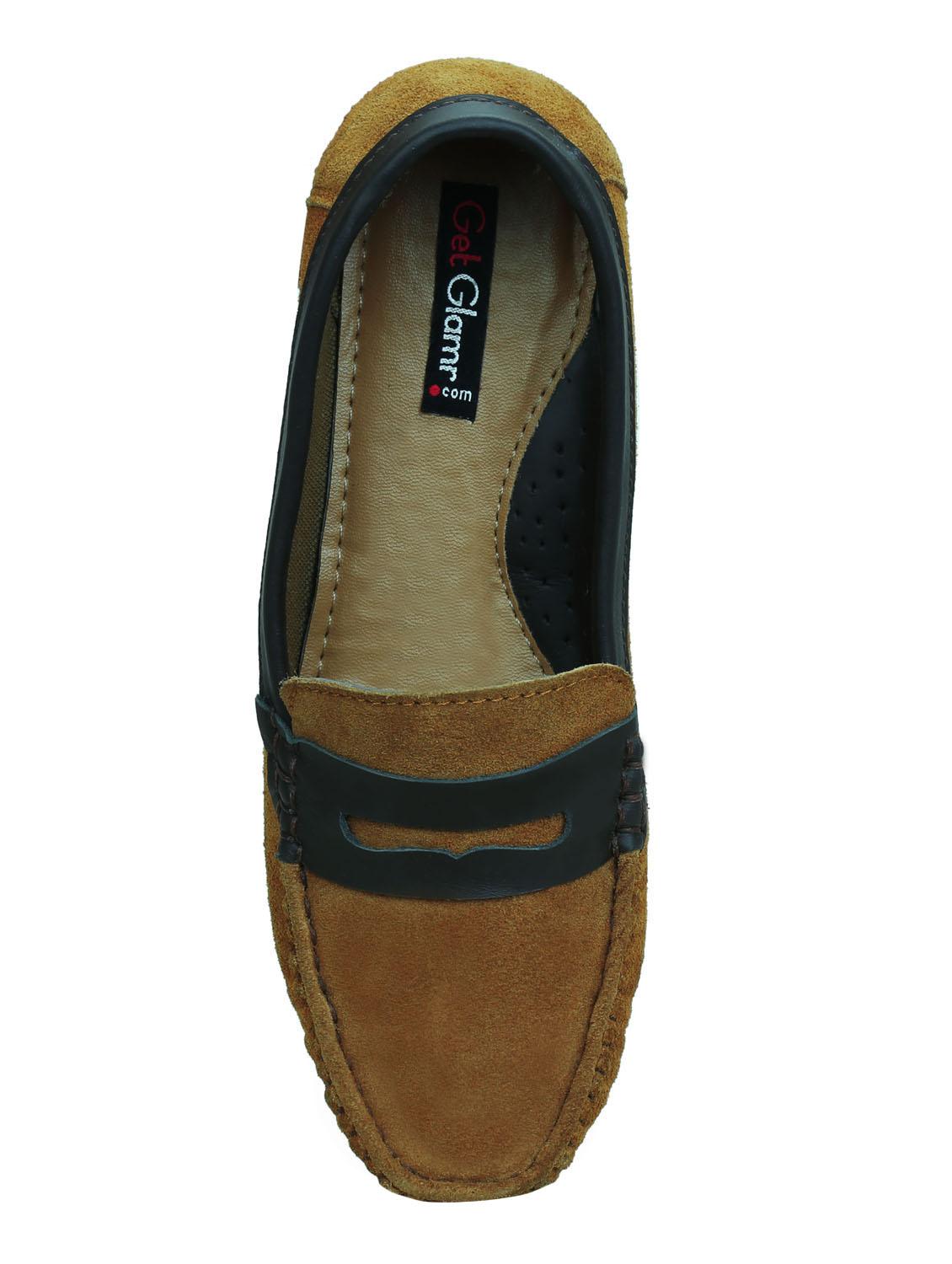 tan slip on loafers - 16189924 - Zoom Image - 4
