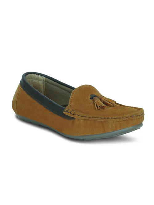 tan slip on loafers - 16189931 - Standard Image - 1