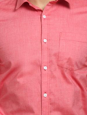 orange solid formal shirt - 16190408 - Standard Image - 5