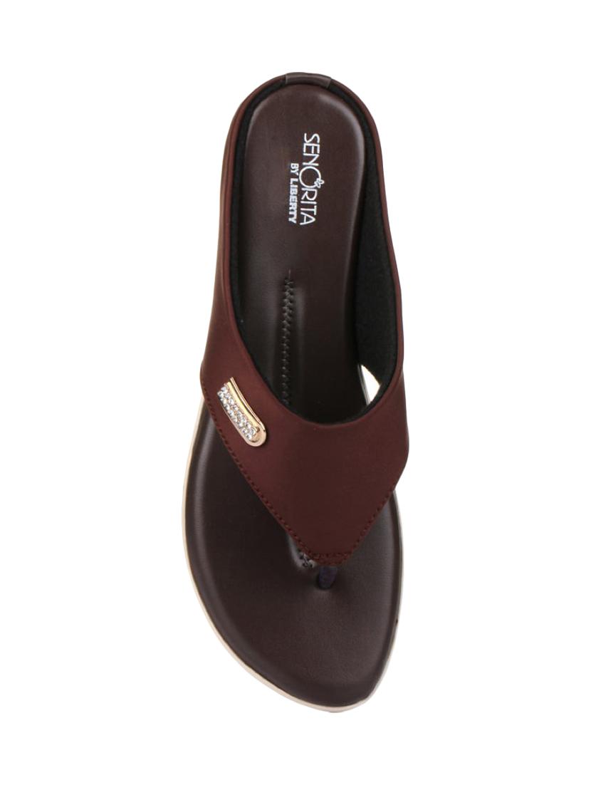 brown toe separator sandals - 16190576 - Zoom Image - 4