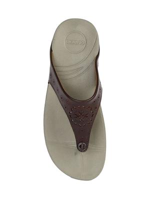 brown toe separator sandals - 16190612 - Standard Image - 4