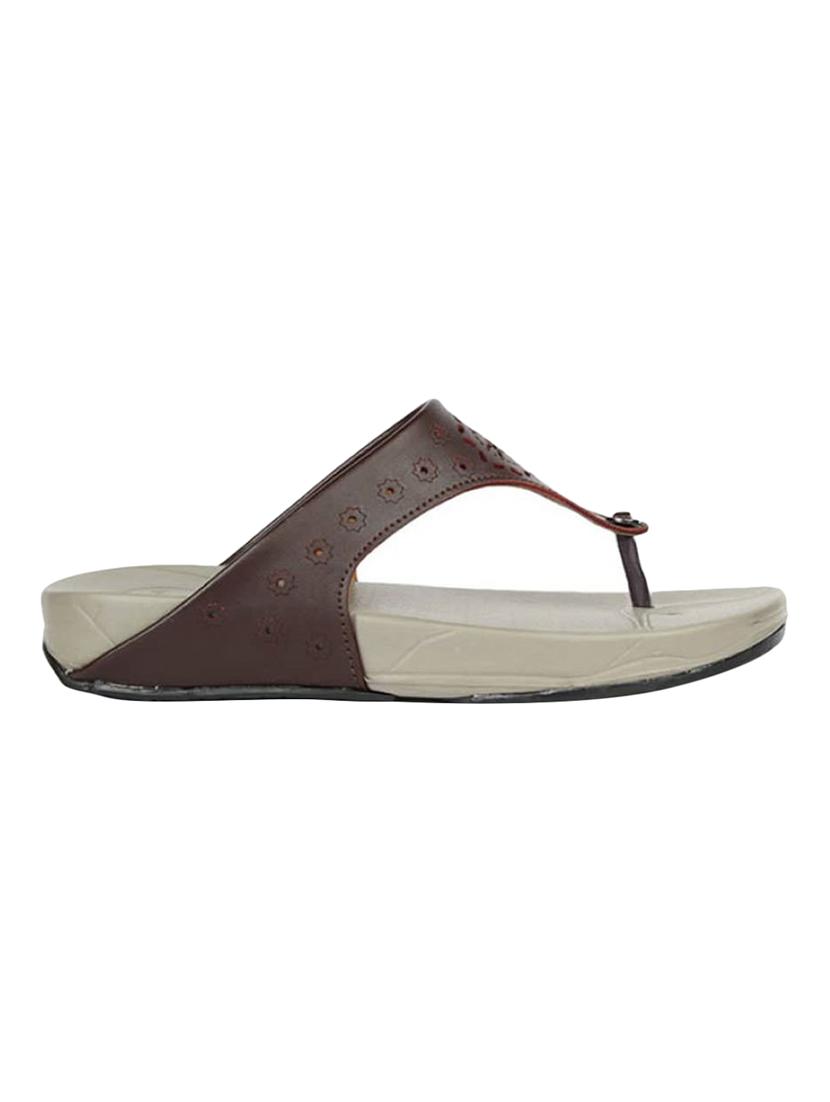 brown toe separator sandals - 16190612 - Zoom Image - 2