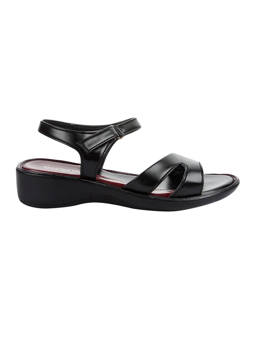 black back strap sandals - 16190623 - Zoom Image - 2